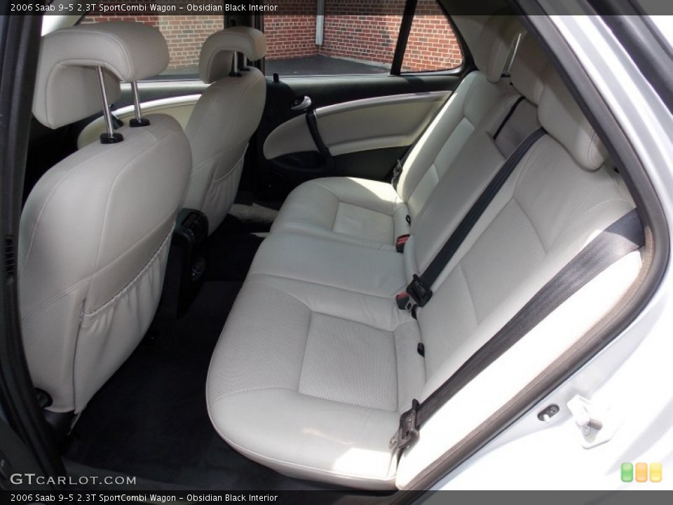 Obsidian Black Interior Rear Seat for the 2006 Saab 9-5 2.3T SportCombi Wagon #82624580