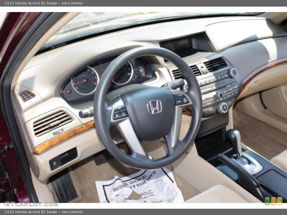 Ivory Interior Dashboard for the 2010 Honda Accord EX Sedan #82624868