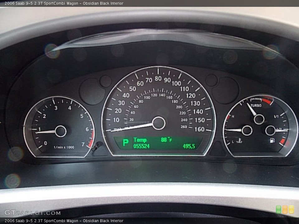 Obsidian Black Interior Gauges for the 2006 Saab 9-5 2.3T SportCombi Wagon #82624870