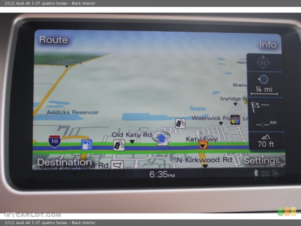 Black Interior Navigation for the 2013 Audi A6 3.0T quattro Sedan #82625093