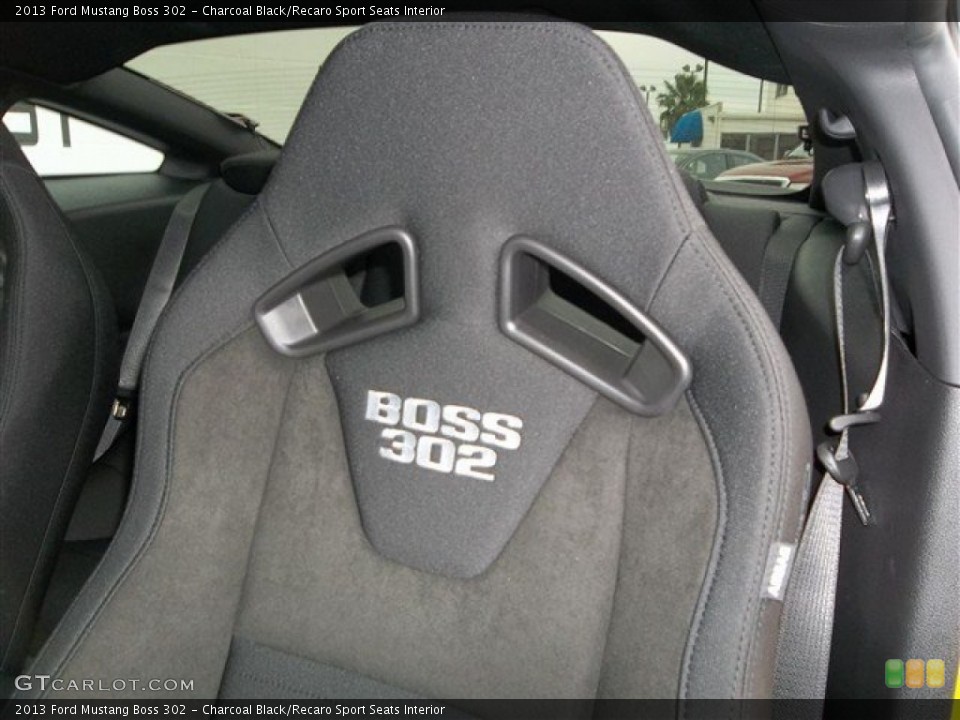 Charcoal Black/Recaro Sport Seats Interior Front Seat for the 2013 Ford Mustang Boss 302 #82625128