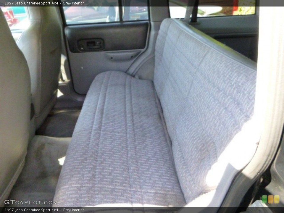 Grey Interior Rear Seat for the 1997 Jeep Cherokee Sport 4x4 #82625997