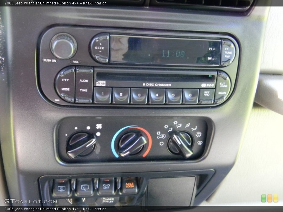 Khaki Interior Controls for the 2005 Jeep Wrangler Unlimited Rubicon 4x4 #82626954