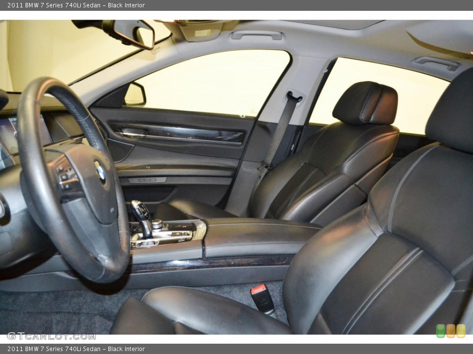 Black Interior Front Seat for the 2011 BMW 7 Series 740Li Sedan #82627004