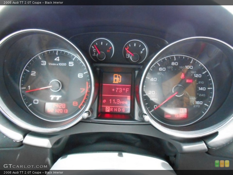Black Interior Gauges for the 2008 Audi TT 2.0T Coupe #82627308