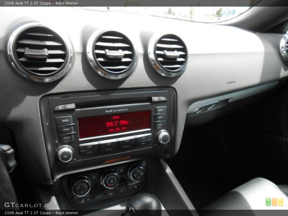 Black Interior Controls for the 2008 Audi TT 2.0T Coupe #82627410