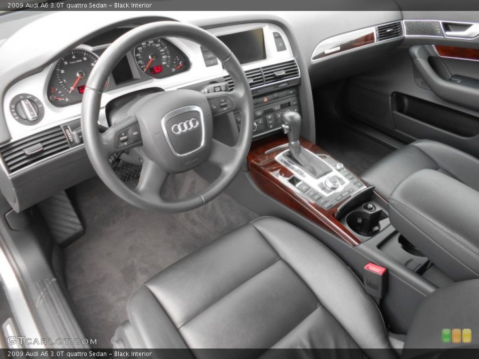 Black 2009 Audi A6 Interiors