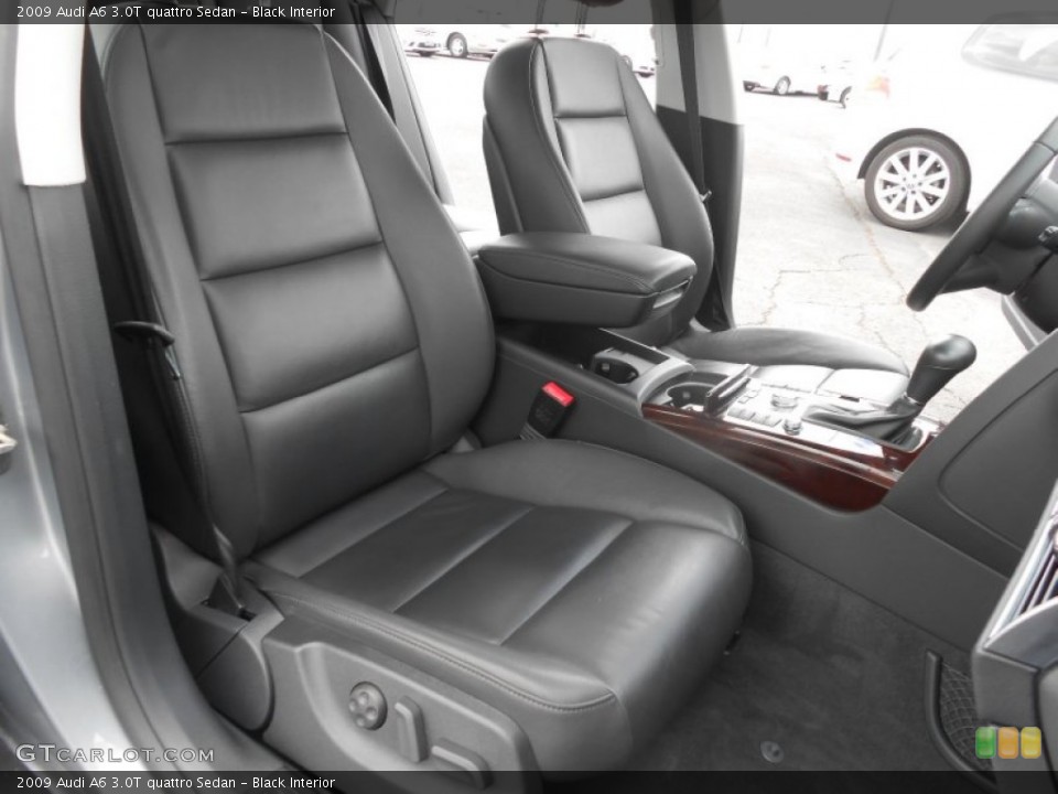 Black Interior Front Seat for the 2009 Audi A6 3.0T quattro Sedan #82628687