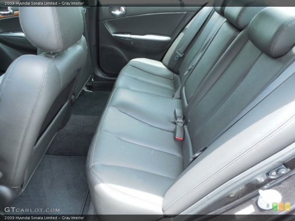 Gray Interior Rear Seat for the 2009 Hyundai Sonata Limited #82633358