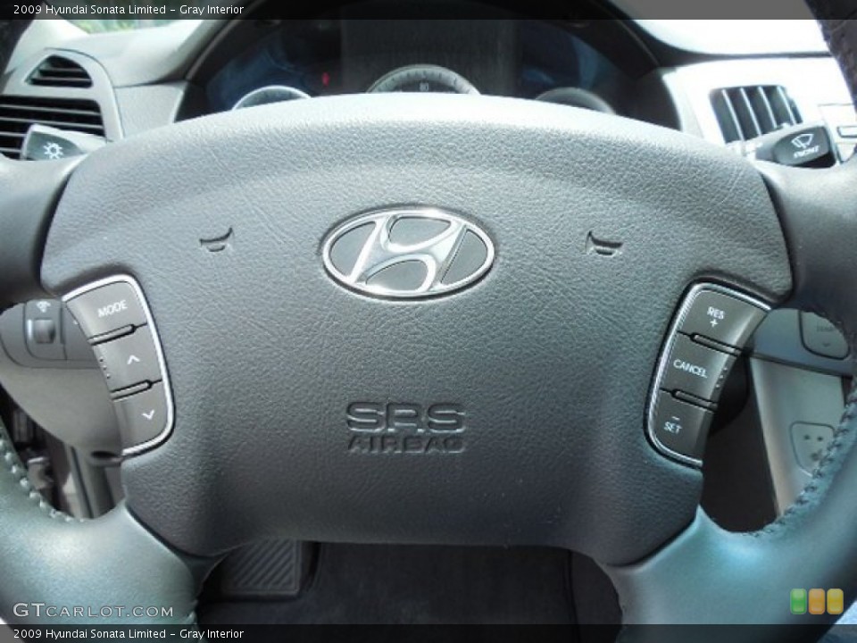 Gray Interior Steering Wheel for the 2009 Hyundai Sonata Limited #82633712