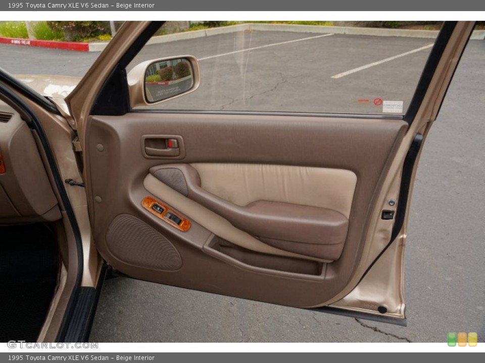 Beige Interior Door Panel for the 1995 Toyota Camry XLE V6 Sedan #82634169