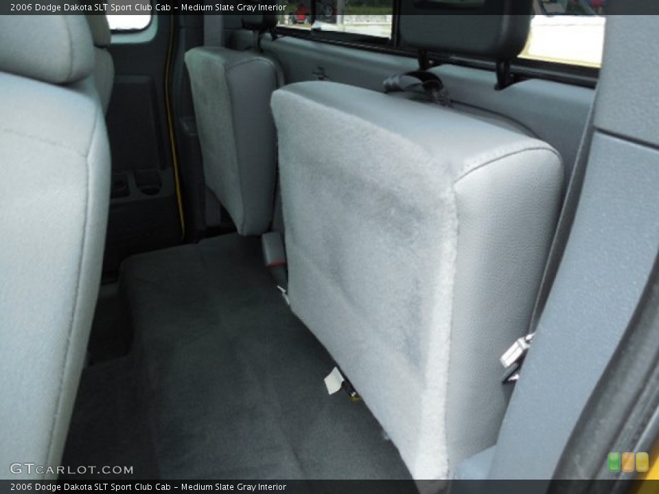 Medium Slate Gray Interior Rear Seat for the 2006 Dodge Dakota SLT Sport Club Cab #82634373