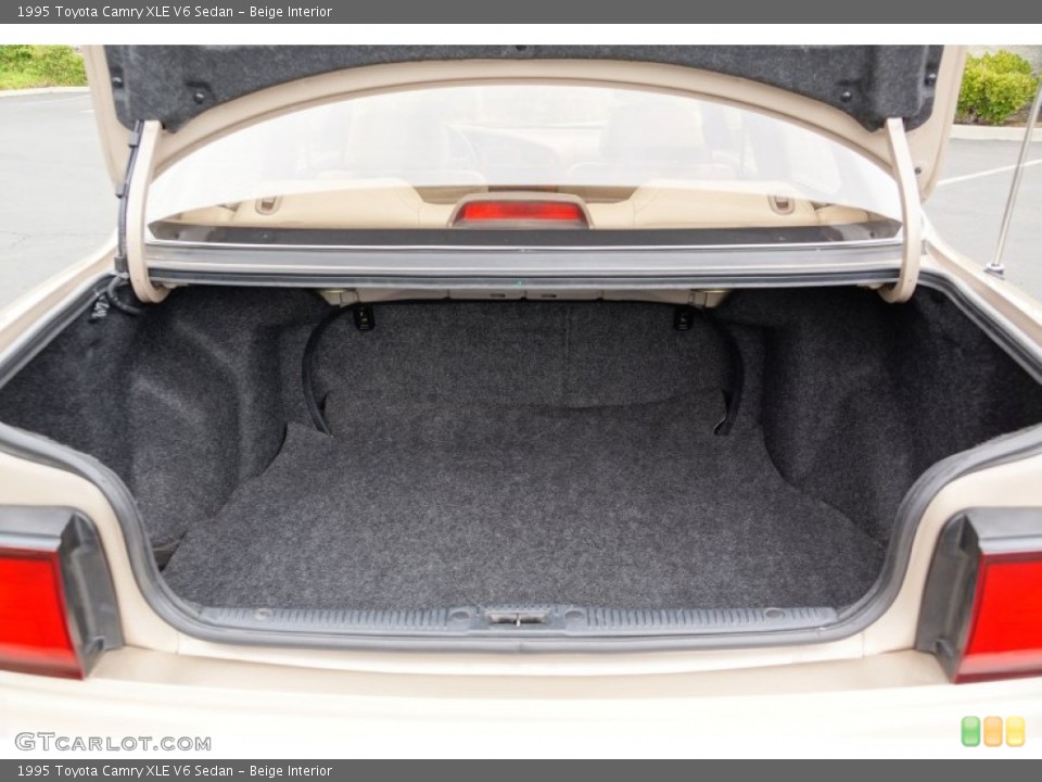 Beige Interior Trunk for the 1995 Toyota Camry XLE V6 Sedan #82634389