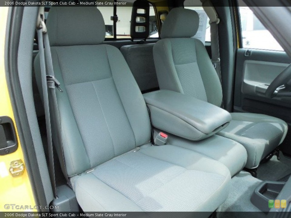 Medium Slate Gray Interior Front Seat for the 2006 Dodge Dakota SLT Sport Club Cab #82634512