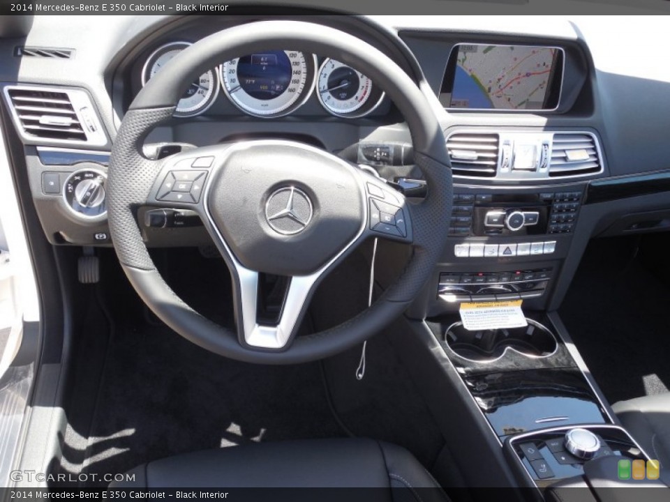 Black Interior Dashboard for the 2014 Mercedes-Benz E 350 Cabriolet #82635881