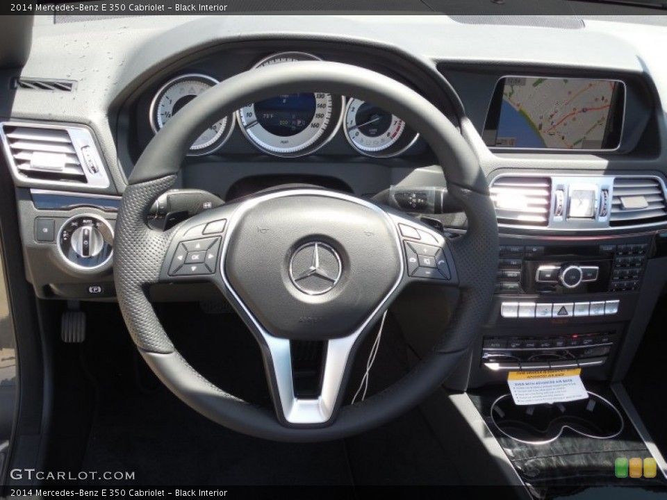 Black Interior Dashboard for the 2014 Mercedes-Benz E 350 Cabriolet #82636182