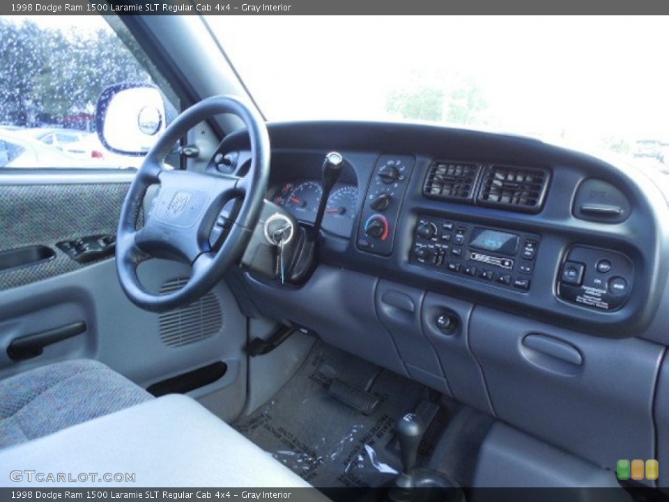 Gray Interior Dashboard for the 1998 Dodge Ram 1500 Laramie SLT Regular Cab 4x4 #82636361
