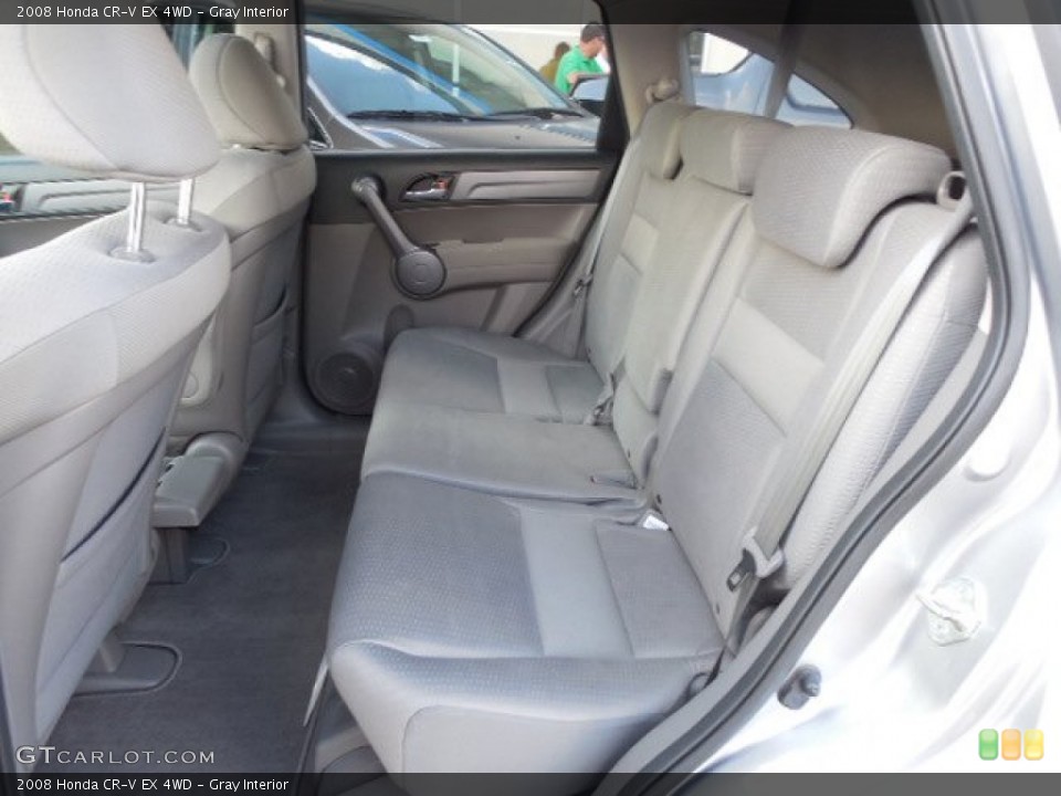 Gray Interior Rear Seat for the 2008 Honda CR-V EX 4WD #82642469
