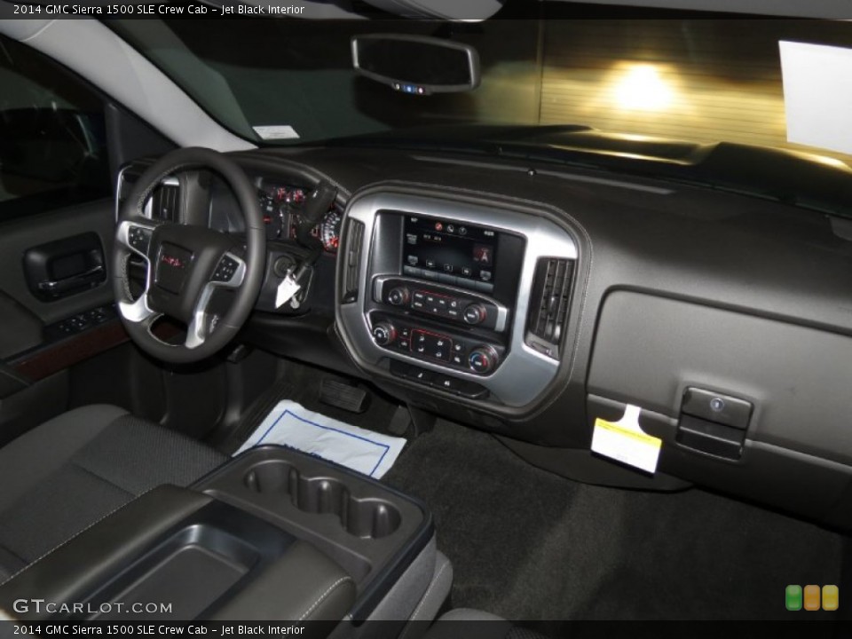 Jet Black Interior Dashboard for the 2014 GMC Sierra 1500 SLE Crew Cab #82645817
