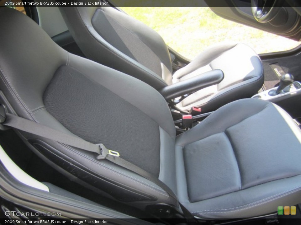 Design Black Interior Front Seat for the 2009 Smart fortwo BRABUS coupe #82649527