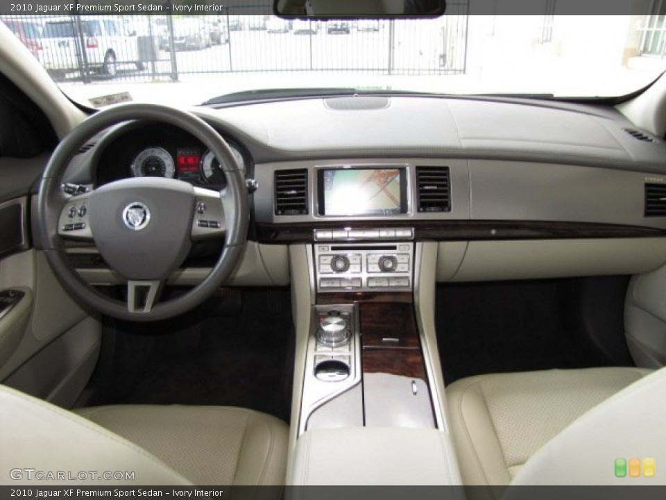 Ivory Interior Dashboard for the 2010 Jaguar XF Premium Sport Sedan #82650692