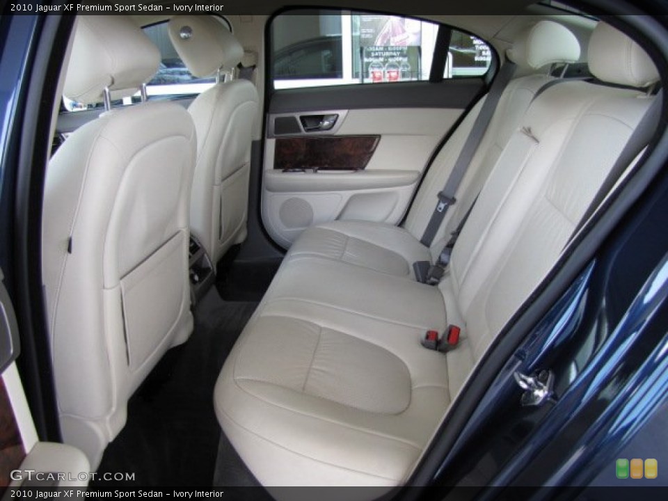 Ivory Interior Rear Seat for the 2010 Jaguar XF Premium Sport Sedan #82650740