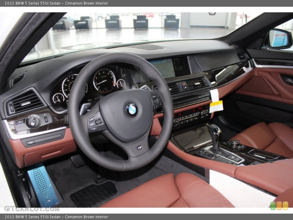 Cinnamon Brown Interior Prime Interior for the 2013 BMW 5 Series 550i Sedan #82651603