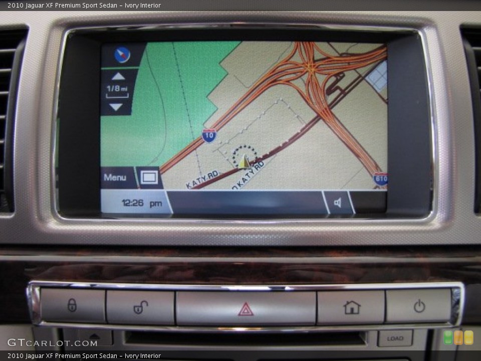 Ivory Interior Navigation for the 2010 Jaguar XF Premium Sport Sedan #82651606