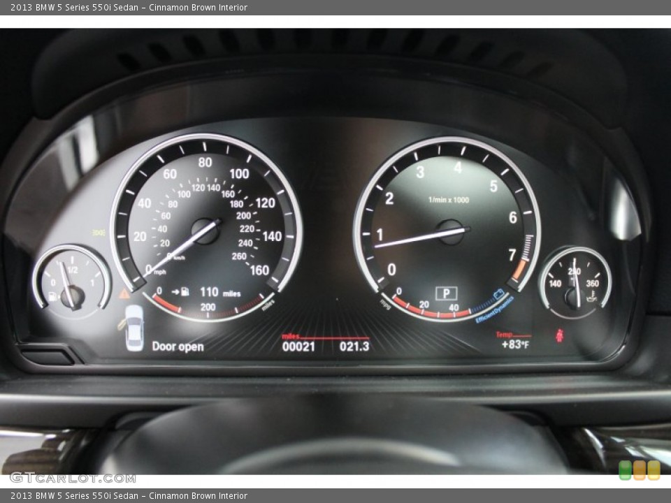 Cinnamon Brown Interior Gauges for the 2013 BMW 5 Series 550i Sedan #82651630