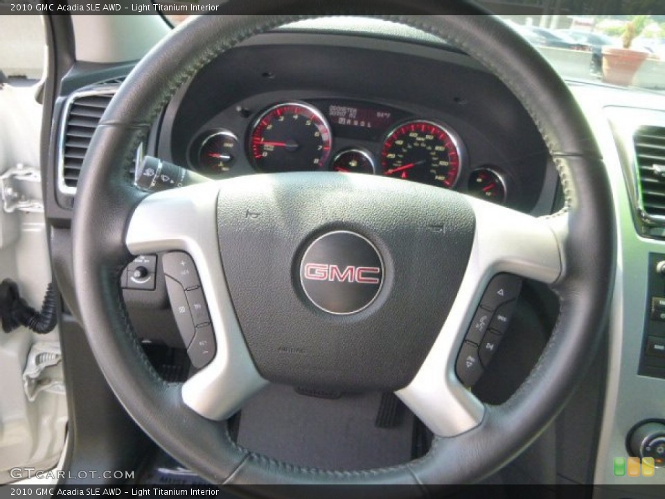 Light Titanium Interior Steering Wheel for the 2010 GMC Acadia SLE AWD #82652179