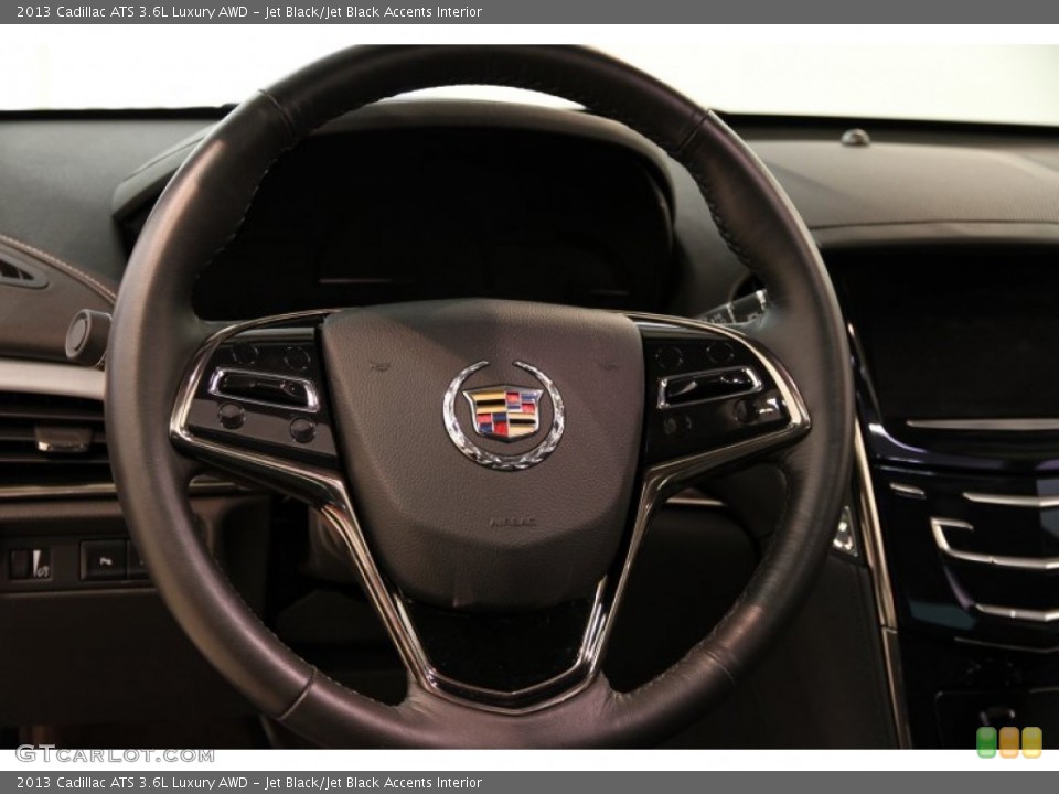 Jet Black/Jet Black Accents Interior Steering Wheel for the 2013 Cadillac ATS 3.6L Luxury AWD #82652288