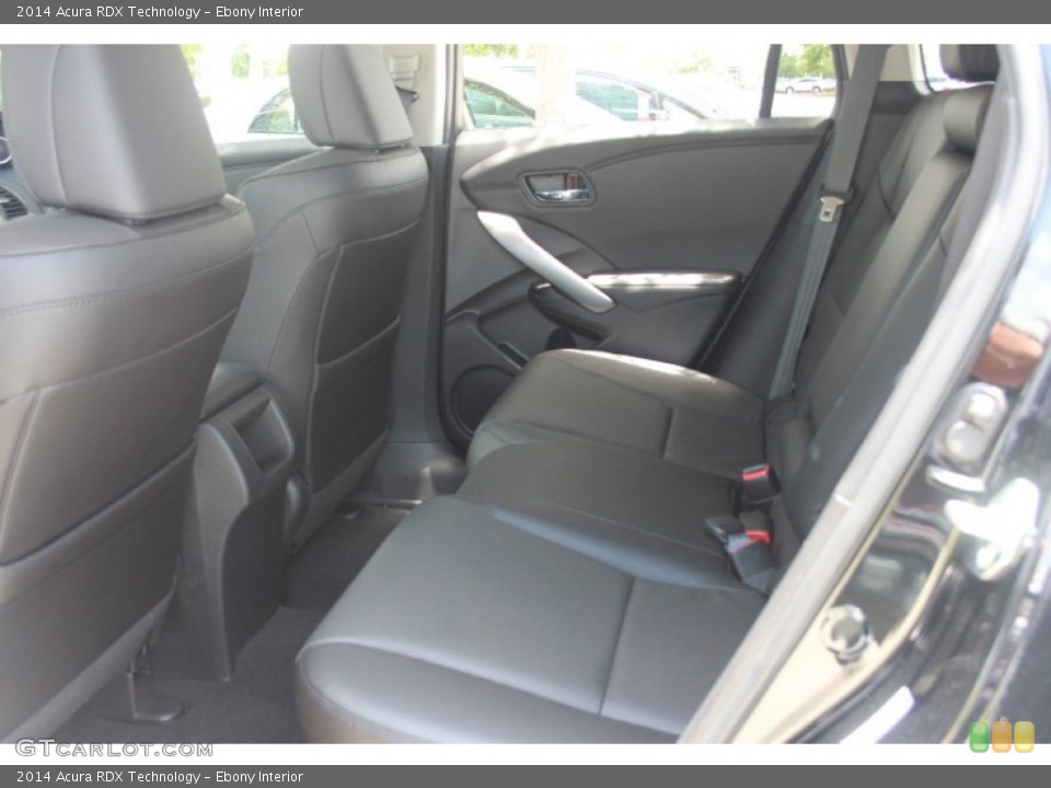 Ebony Interior Rear Seat for the 2014 Acura RDX Technology #82653019