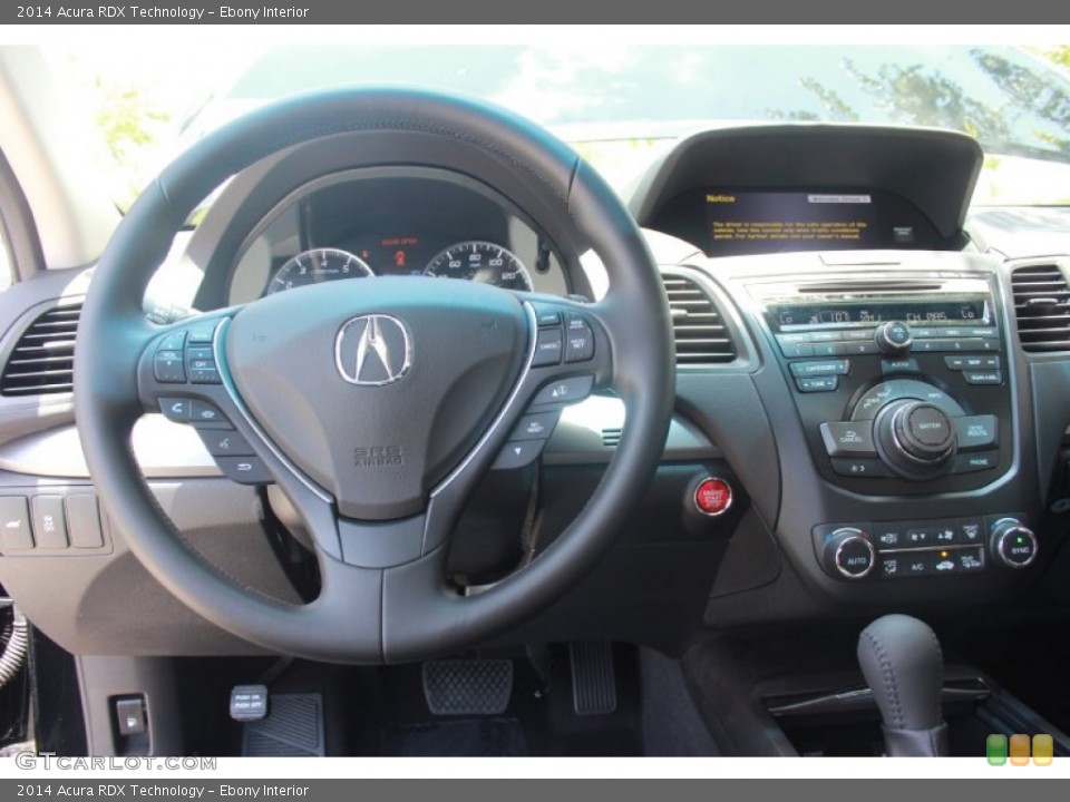 Ebony Interior Dashboard for the 2014 Acura RDX Technology #82653130