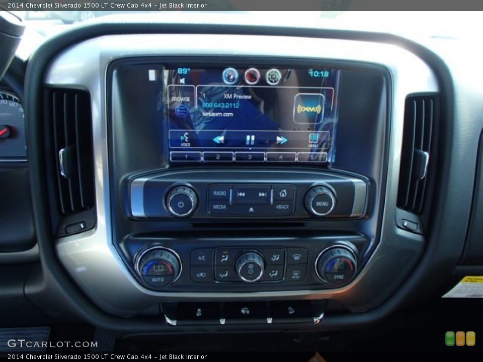 Jet Black Interior Controls for the 2014 Chevrolet Silverado 1500 LT Crew Cab 4x4 #82653337