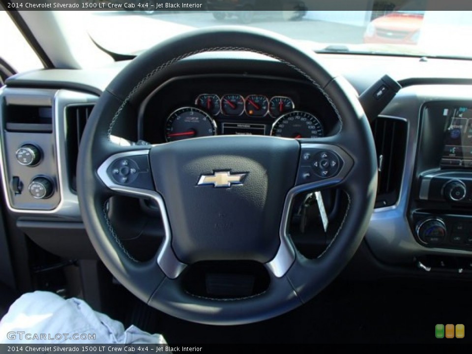 Jet Black Interior Steering Wheel for the 2014 Chevrolet Silverado 1500 LT Crew Cab 4x4 #82653352