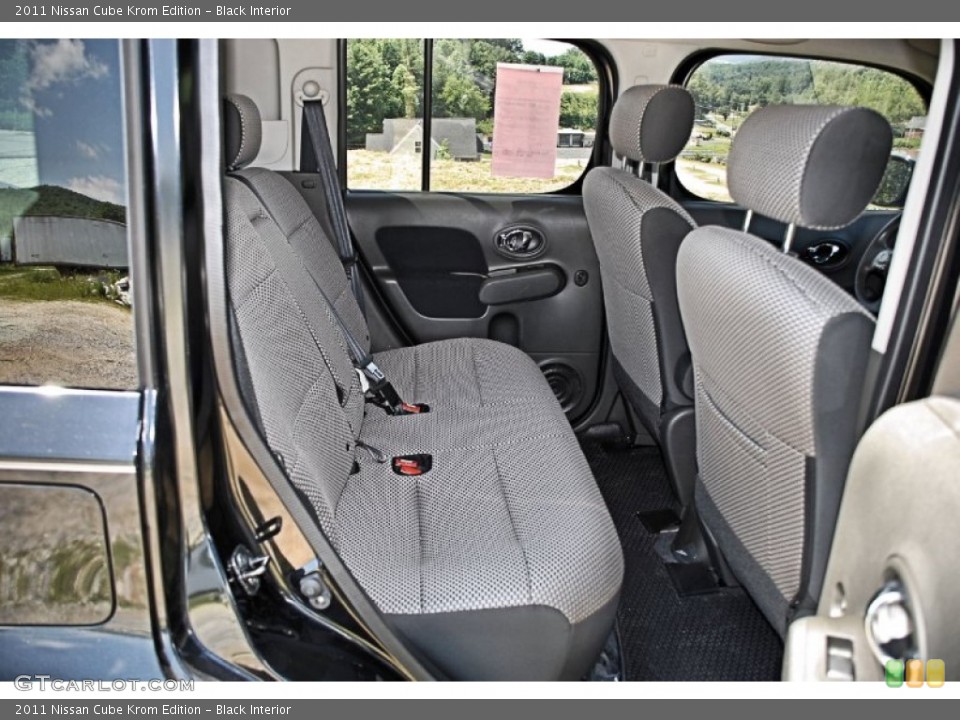 Black Interior Rear Seat for the 2011 Nissan Cube Krom Edition #82654678