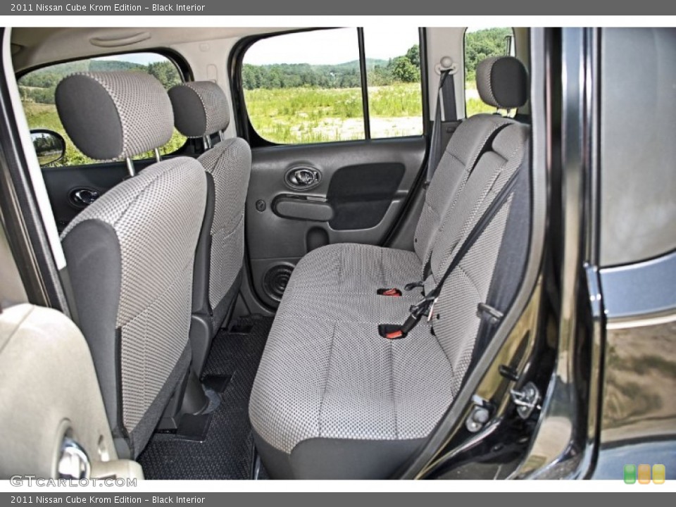 Black Interior Rear Seat for the 2011 Nissan Cube Krom Edition #82654701