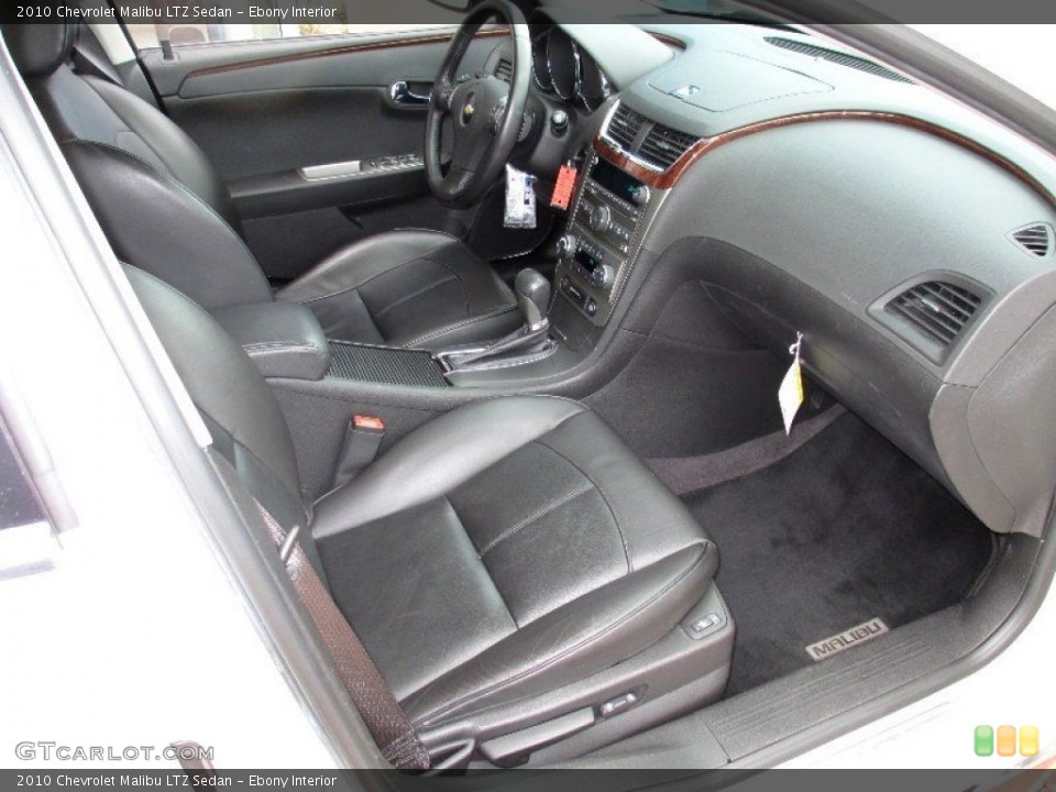 Ebony Interior Photo for the 2010 Chevrolet Malibu LTZ Sedan #82655848