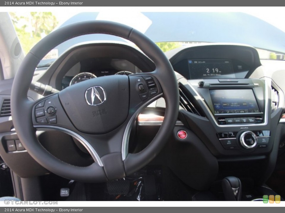 Ebony Interior Dashboard for the 2014 Acura MDX Technology #82655884