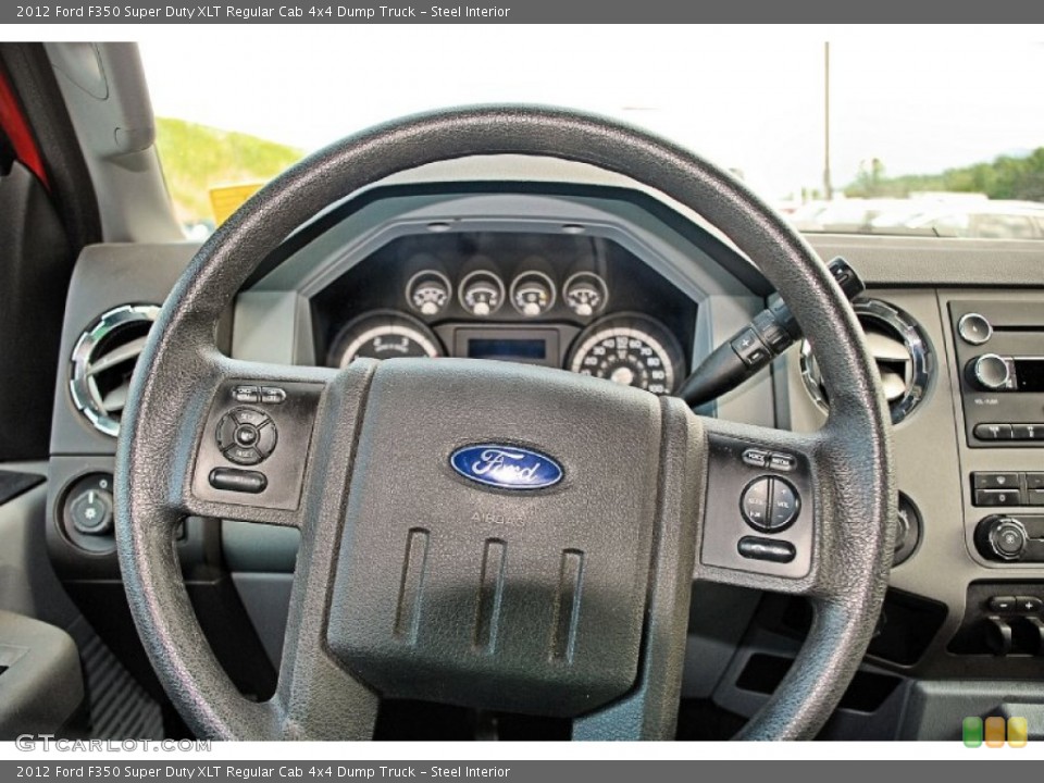 Steel Interior Steering Wheel for the 2012 Ford F350 Super Duty XLT Regular Cab 4x4 Dump Truck #82656285