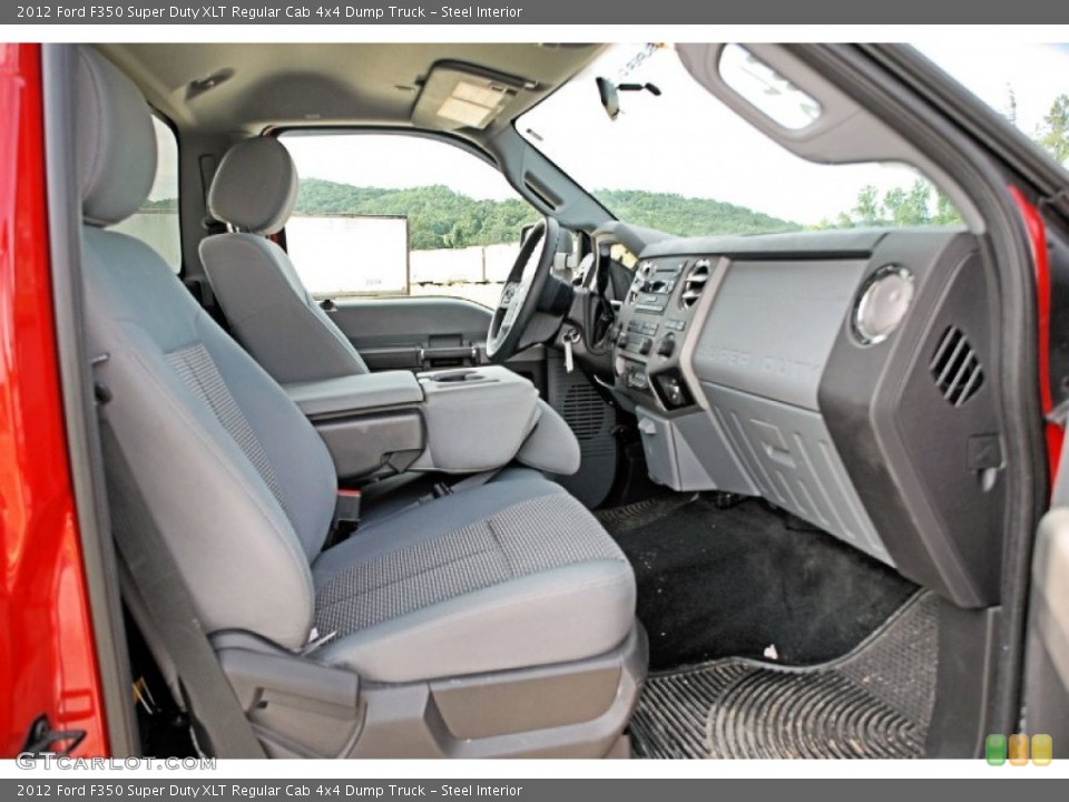 Steel Interior Photo for the 2012 Ford F350 Super Duty XLT Regular Cab 4x4 Dump Truck #82656337