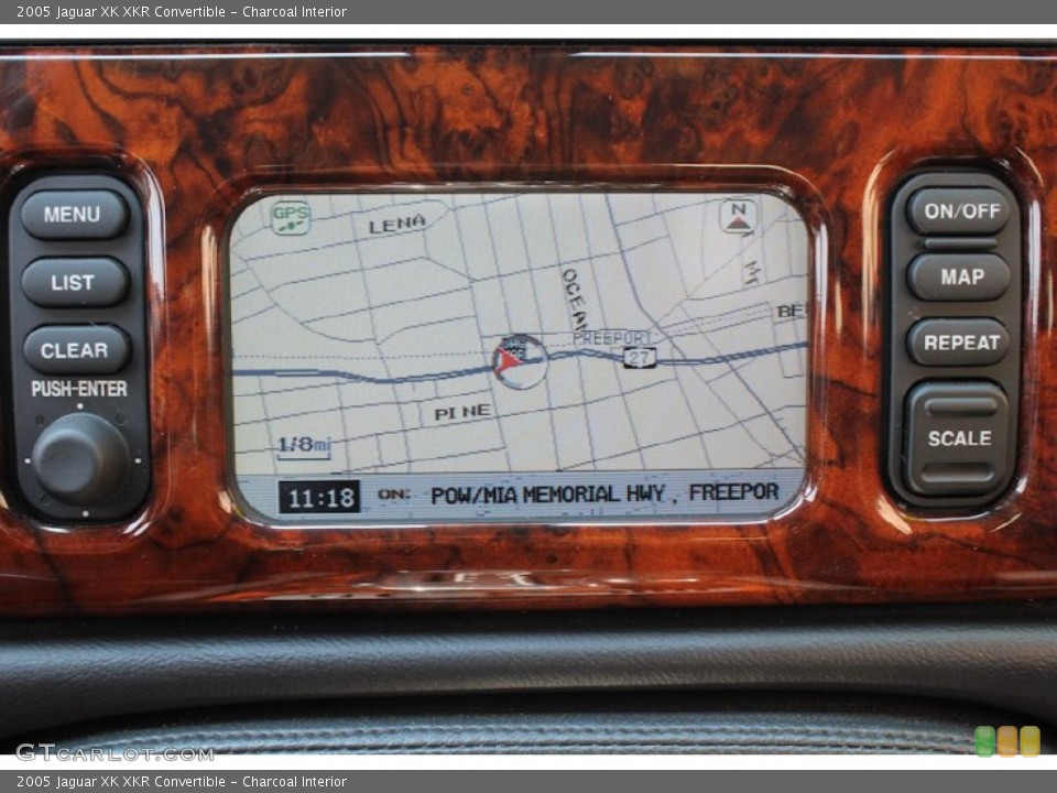 Charcoal Interior Navigation for the 2005 Jaguar XK XKR Convertible #82657636