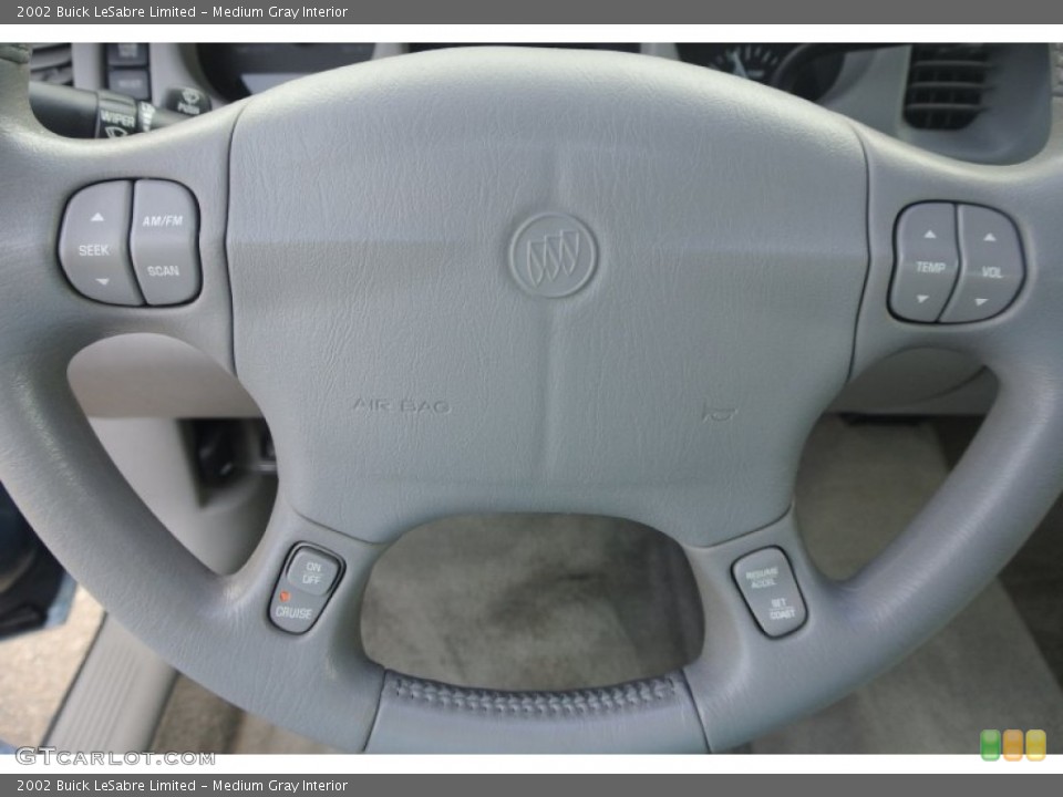 Medium Gray Interior Steering Wheel for the 2002 Buick LeSabre Limited #82659316