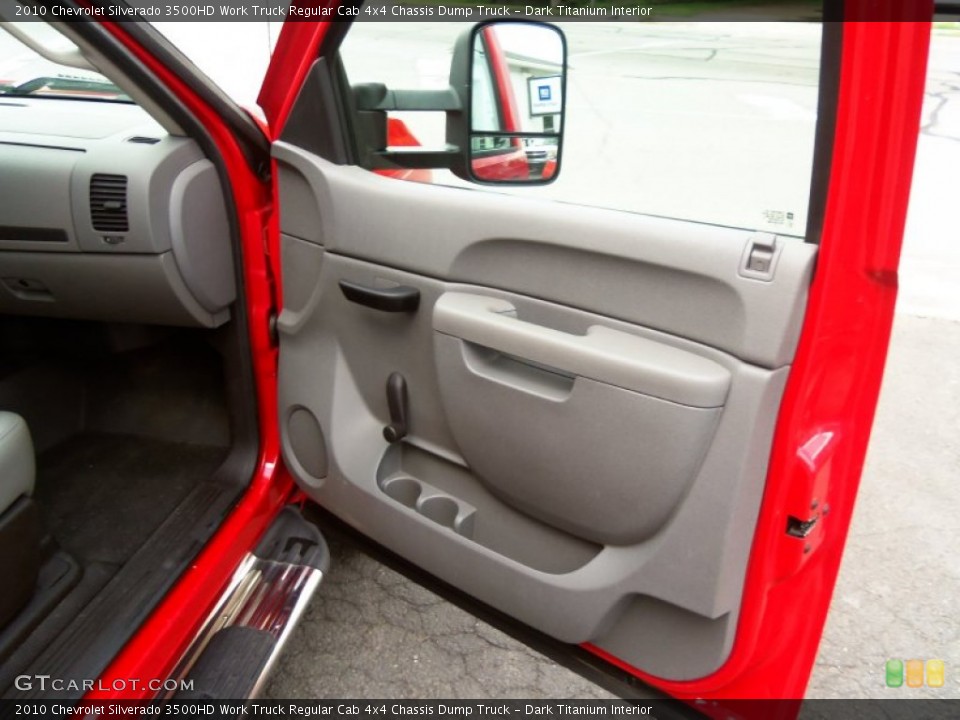 Dark Titanium Interior Door Panel for the 2010 Chevrolet Silverado 3500HD Work Truck Regular Cab 4x4 Chassis Dump Truck #82660724