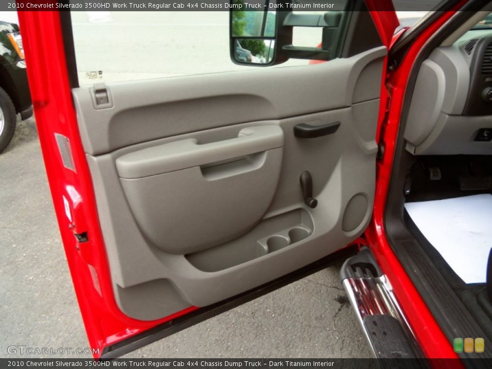 Dark Titanium Interior Door Panel for the 2010 Chevrolet Silverado 3500HD Work Truck Regular Cab 4x4 Chassis Dump Truck #82660802
