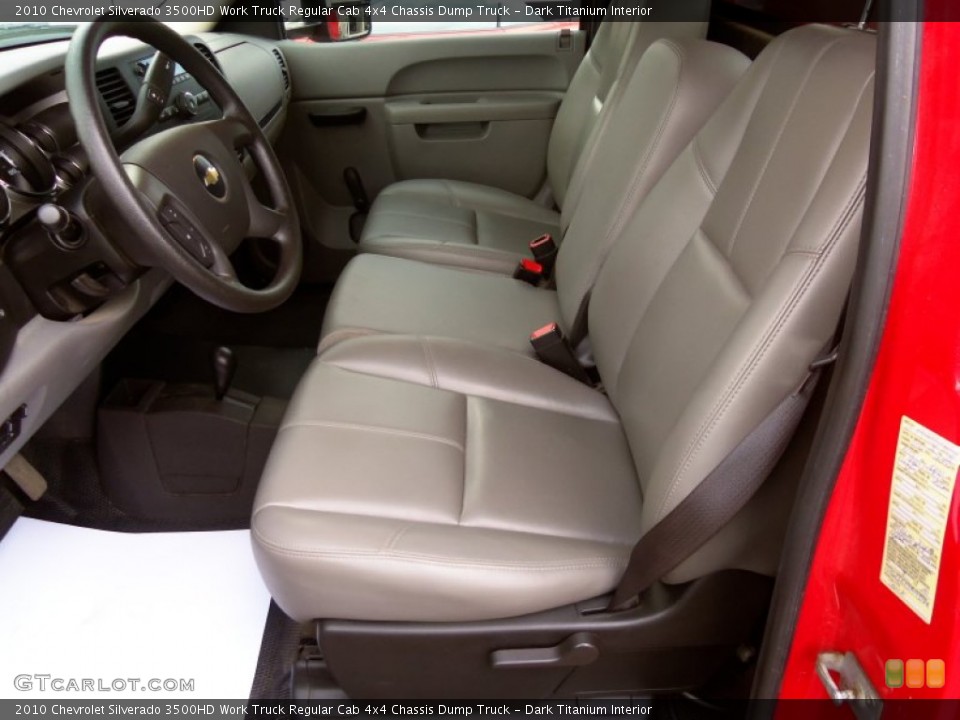 Dark Titanium Interior Front Seat for the 2010 Chevrolet Silverado 3500HD Work Truck Regular Cab 4x4 Chassis Dump Truck #82660827