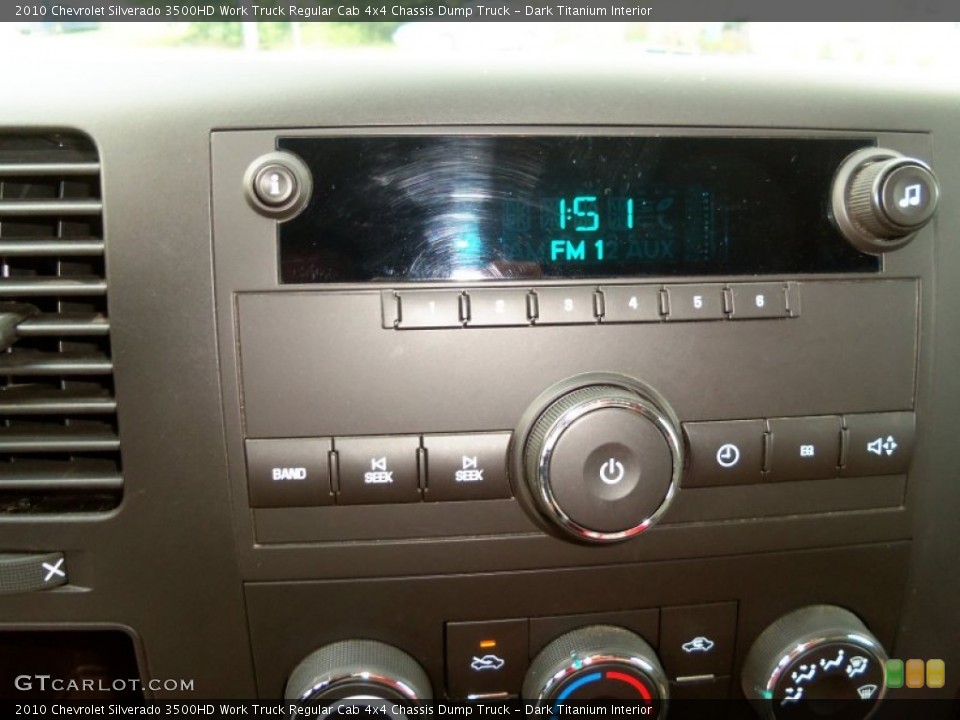 Dark Titanium Interior Audio System for the 2010 Chevrolet Silverado 3500HD Work Truck Regular Cab 4x4 Chassis Dump Truck #82661094