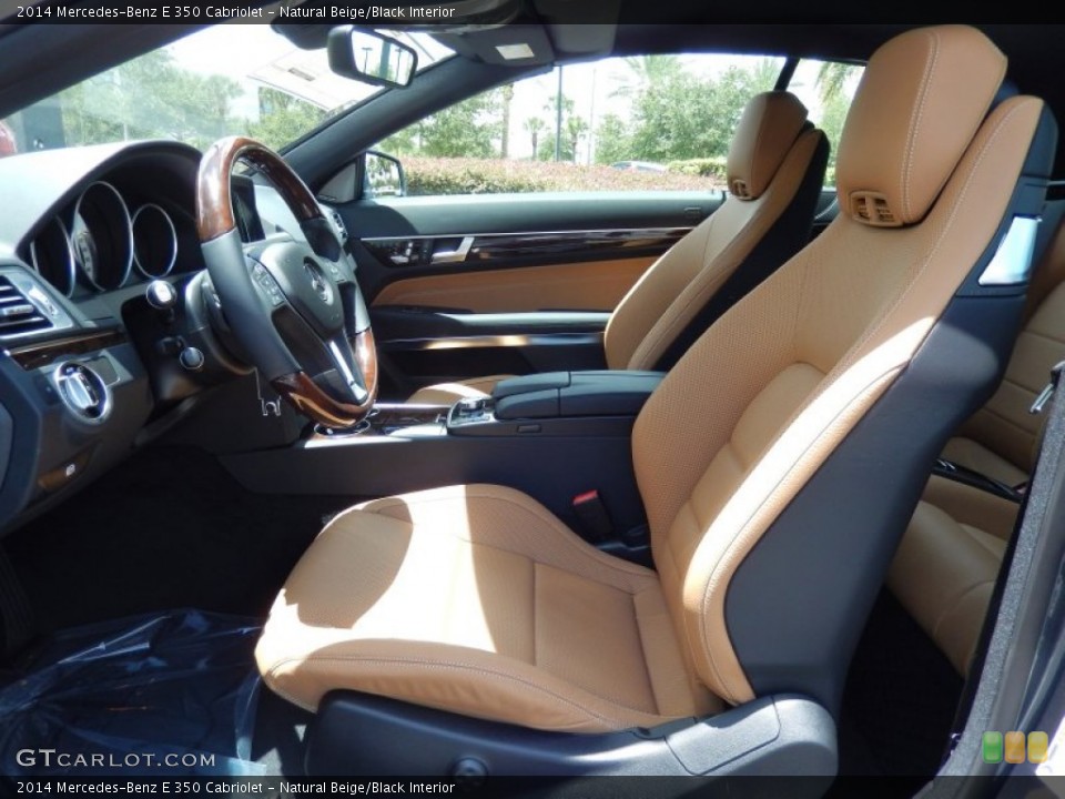 Natural Beige/Black Interior Photo for the 2014 Mercedes-Benz E 350 Cabriolet #82662811