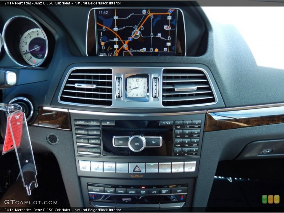Natural Beige/Black Interior Controls for the 2014 Mercedes-Benz E 350 Cabriolet #82662895