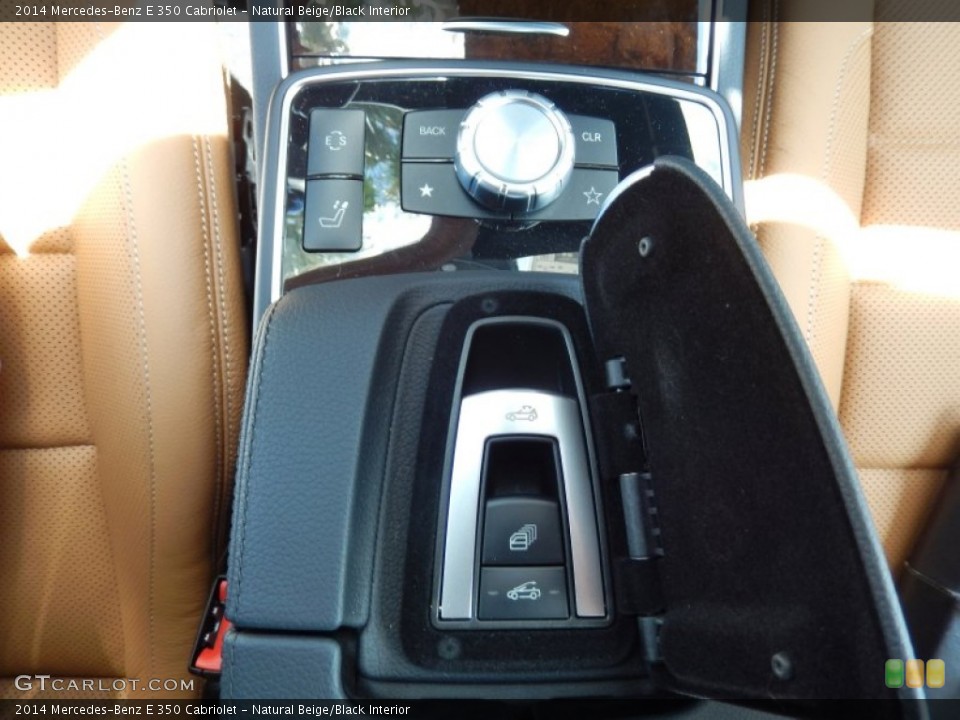 Natural Beige/Black Interior Controls for the 2014 Mercedes-Benz E 350 Cabriolet #82662910